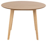 AC Design Furniture Roxanne Table à Manger, Bois, Naturel, H: 76 x B: 105 x T: 105 cm