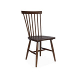 sweeek - Lot de 4 chaises Noyer à barreaux en Bois d'hévéa. Romie. L 50.8 x P 44.2 x H 90cm.
