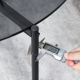 Artloge Table Basse Salon Ronde: Meuble de Salon en Verre Trempé et Métal Table Basse Design Moderne pour Bureau Chambre 80 x 40 cm