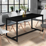 IDMarket - Table à Manger Extensible Rectangle DELSON 6-10 Personnes Design Industriel 160-200 cm