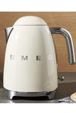 Smeg, Bouilloire Électrique KLF03WHEU 1,7 L, Filtre Anticalcaire Lavable, Arrêt Automatique de Sécurité, Indicateur de Niveau d'Eau, Base Antidérapante, Range Cordon, Puissance 2400W, Blanc