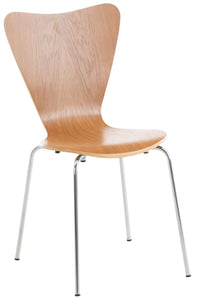 Chaise Empilable Calisto en Bois - Assise Ergonomique - Chaise de Salle d Chaise Empilable Calisto en Bois - Assise Ergonomique - Chaise de Salle d'Attente en Bois Chaise, Hauteur Assise 45 cm -Couleurs au Choix:, Couleur:chêne
