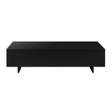 [en.casa] Table Basse de Salon Élégante Stylée 115 x 55 x 31 cm Panneau de Particules Mélaminé de 15 mm Noir