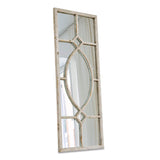 Loberon Millery Miroir - Métal Massif avec Une Patine à l'ancienne - Utilisation Polyvalente, Blanc Vieilli