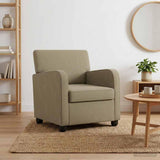 vidaXL Fauteuil Kaki Velours