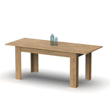 Muebles Pitarch | Table à Manger Extensible 140-180 cm, Table de Salon ou Cuisine, pour 6 personnes, Chêne Gold, Rectangulaire, Moderne, Élégante, Résistante