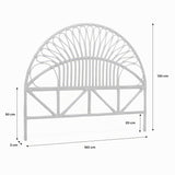 Alice's Garden sweeek - Tête de lit en rotin foncé. L 160 x P3 x H130cm