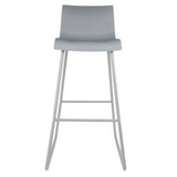 Home Deco Factory, HD6364, Lot de 2 Tabourets de Bar Moderne en Plastique, Design épuré et Chic, idéal pour Cuisine ou Salon, Hauteur d'assise 76 cm, Dimensions 55x47x99 cm, Couleur Gris