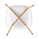 LafeuR Lot de 6 chaises de jardin avec table rectangulaire 110 x 70 cm, pour terrasse, balcon, salon de jardin pour 6 personnes (table à manger blanche + 6 chaises blanches)