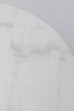 Kare Design Table Bistrot Ronde 60cm marbre Blanc