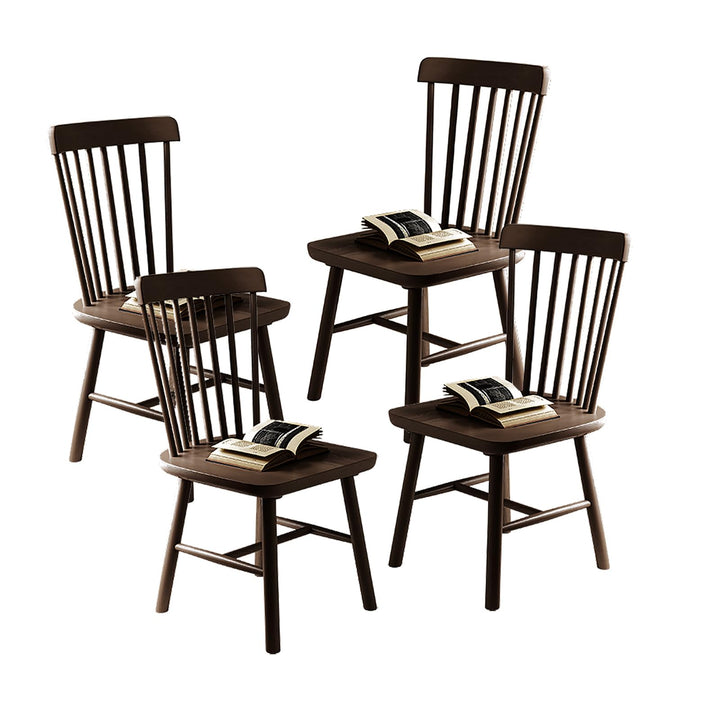 NCLOYN Chaises de Salle à Manger Windsor, Chaise de Cuisine en Bois Massif avec Dossier à Barreaux, Chaise de Ferme en Chêne pour Salle à Manger, Cuisine, Restaurant(4 Pack, Walnut) NCLOYN Chaises de Salle à Manger Windsor, Chaise de Cuisine en Bois Massif avec Dossier à Barreaux, Chaise de Ferme en Chêne pour Salle à Manger, Cuisine, Restaurant(4 Pack, Walnut)