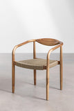 SKLUM Chaise de Jardin en Bois d'acacia et Corde tressée Mallory -