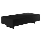 [en.casa] Table Basse de Salon Élégante Stylée 115 x 55 x 31 cm Panneau de Particules Mélaminé de 15 mm Noir