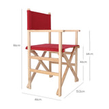 Aranaz Fauteuil Droit Pliant, Bois, Bordeaux 887, 51 x 46 x 86 cm