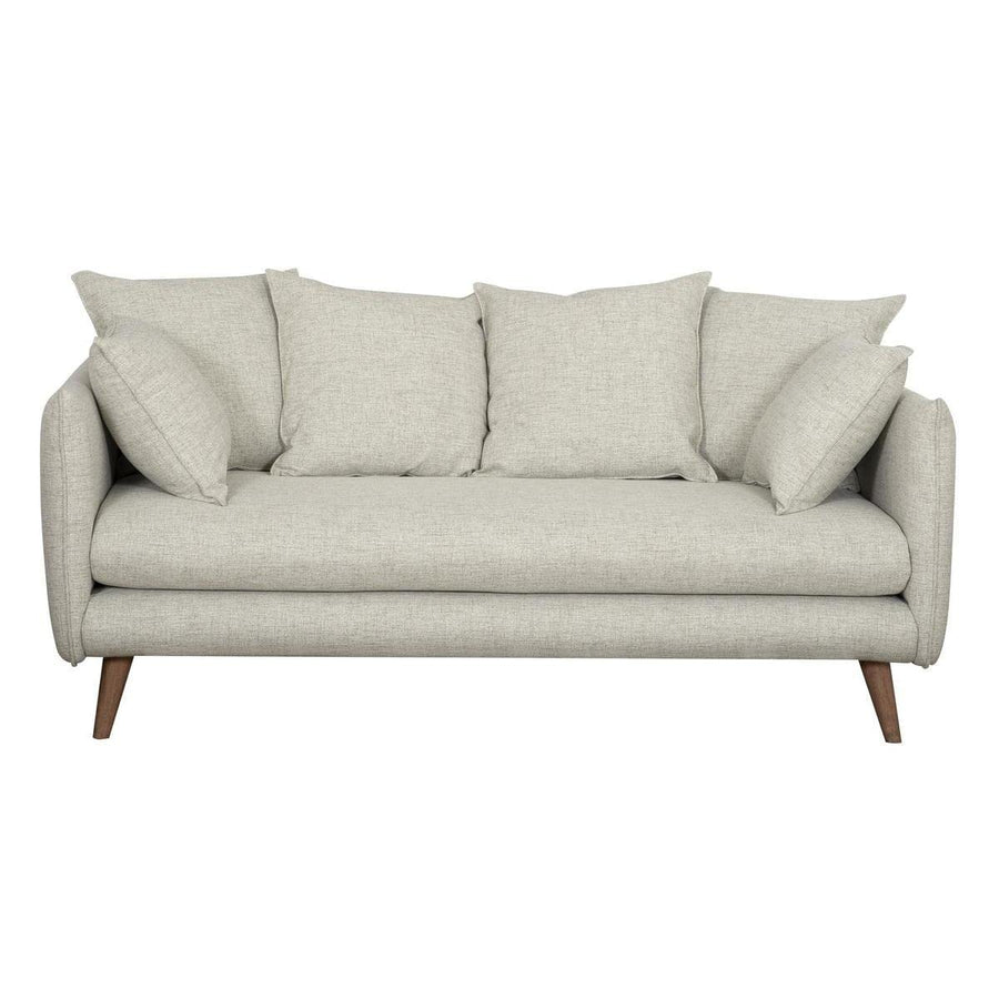 Miliboo Canapé scandinave 3 Places en Tissu Beige et Bois Clair Olympia Miliboo Canapé scandinave 3 Places en Tissu Beige et Bois Clair Olympia