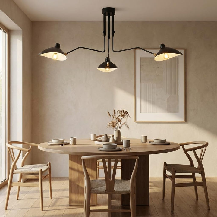 BARCELONA LED Suspension Industrielle Noire Vintage avec 3 Abat-jours, Détails Dorés et Cuivrés, Style Moderne et Rétro Minimaliste, Idéale Salle à Manger, Cuisine, Salon et Chambre BARCELONA LED Suspension Industrielle Noire Vintage avec 3 Abat-jours, Détails Dorés et Cuivrés, Style Moderne et Rétro Minimaliste, Idéale Salle à Manger, Cuisine, Salon et Chambre