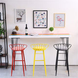 J-HOME Tabouret de bar Tabourets modernes chaise avec dossier repose-pieds tabouret tabouret rembourré chaises de salle à manger pour la cuisine | Pub | Pieds en métal pour tabouret de bar industriel