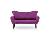 Dmora - Canapé lit 2 Places Asterope, Divan Transformable, Canapé pour invités, Fauteuil lit conteneur, 140x65 h70 cm, Violet