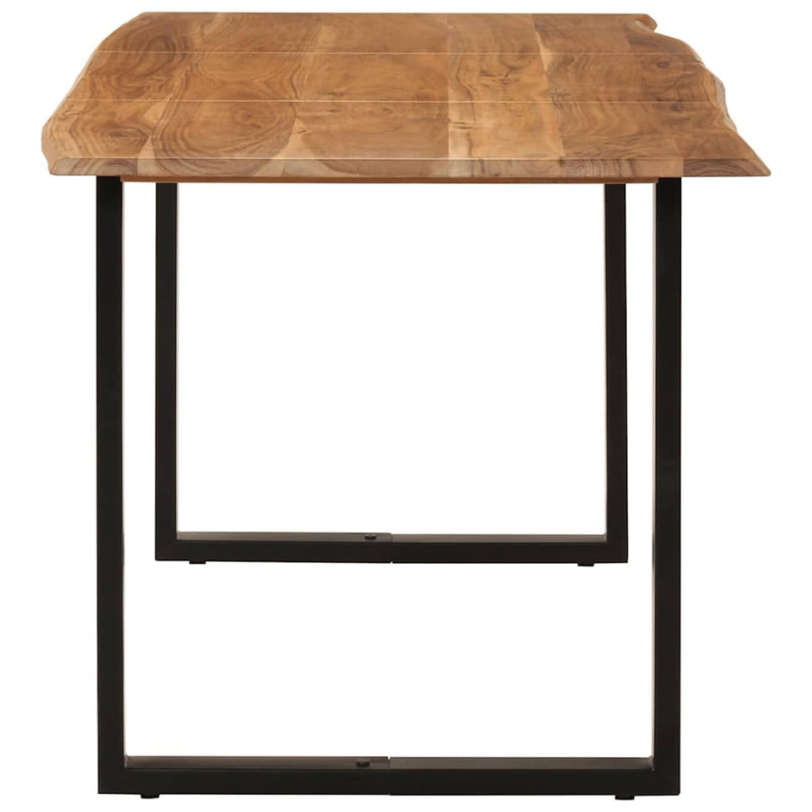 Tidyard Table de Salle à Manger Rectangulaire, Table de Repas Meuble à Manger, Table Console Extensible 160x80x76 cm Bois d Tidyard Table de Salle à Manger Rectangulaire, Table de Repas Meuble à Manger, Table Console Extensible 160x80x76 cm Bois d'acacia Solide