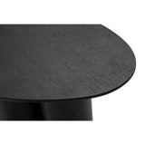 Miliboo Table d'appoint Design Bois Noir L44 cm Hollen