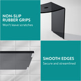 Navaris Tabouret de Douche – Siège en Acrylique 43,5 x 37 x 28 cm capacité maximale 100 kg – Tabouret antidérapant pour Salon Cuisine Couloir