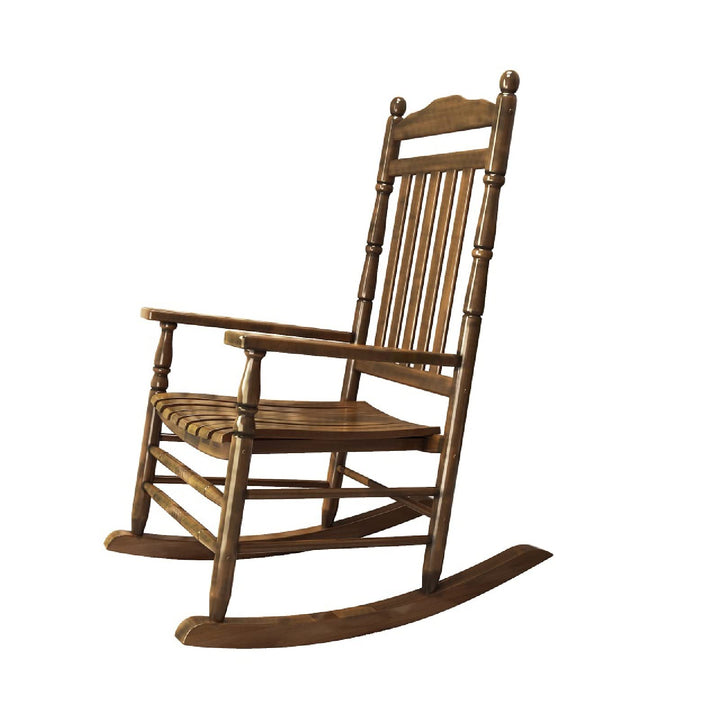 Fauteuil rokincher à bascule extérieur,rocking chair adulte bois extérieur,fauteuil relax,Dossier haut, accoudoirs larges, convient pour la cour, le jardin, l Fauteuil rokincher à bascule extérieur,rocking chair adulte bois extérieur,fauteuil relax,Dossier haut, accoudoirs larges, convient pour la cour, le jardin, l'intérieur, la pelouse ( Color : Wood colo