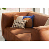 Canapé Design 2-3 Places en Cuir Aspect Vieilli Marron Cognac Morris