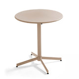 Oviala Ensemble Table de terrasse inclinable et 2 chaises bistrot Taupe - Palavas