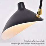 DESHOME Applique Murale avec Bras Articulé de Prise Noir 120cm Lampe Murale Industrielle Vintage Intérieur Longue Lumière Murale avec Câble et Interrupteur, pour Salon/Chevet/Bureau/Chambre d'Enfant