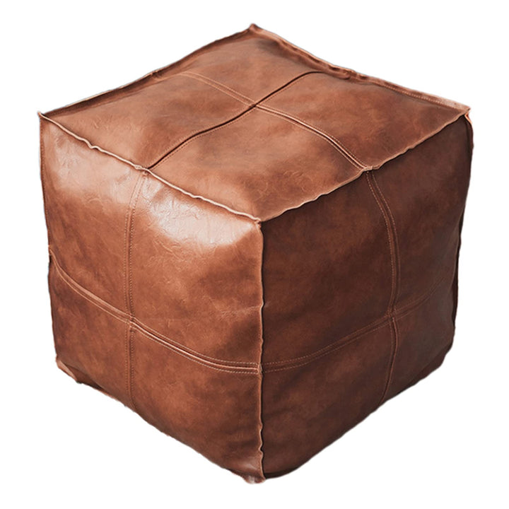 Baoblaze Housse de Pouf Marocain Non Rembourrée - Couverture de Pouf en Cuir PU Imperméable, pour Rangement et Déco Salon, Style Bohème, Siège de Sol et Repose-Pieds pour Chambre Baoblaze Housse de Pouf Marocain Non Rembourrée - Couverture de Pouf en Cuir PU Imperméable, pour Rangement et Déco Salon, Style Bohème, Siège de Sol et Repose-Pieds pour Chambre