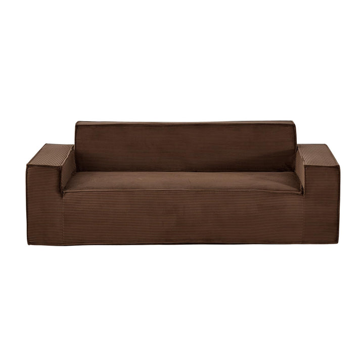 VEVOR Canapé Moderne 2110 mm, canapé Nuage Confortable en Velours côtelé avec assises Profondes, Grand Sofa de Salon Moelleux avec Larges accoudoirs, pour Chambre, Appartement et Bureau, Marron VEVOR Canapé Moderne 2110 mm, canapé Nuage Confortable en Velours côtelé avec assises Profondes, Grand Sofa de Salon Moelleux avec Larges accoudoirs, pour Chambre, Appartement et Bureau, Marron
