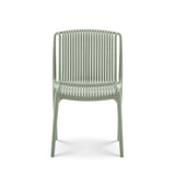 Kosmi Lot de 4 chaises de Jardin ou Terrasse Vertes en Résine Polypropylène