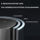 Grand patio Table Basse, Café Table, Acier de Première Qualité, Poids Léger, Table D’appoint Ronde latérale pour Bureau, Balcon, Cuisine et la Chambre (Blanc)