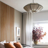 JOMBID Lustre en tissu de style chinois E27 1 lumière réglable au plafond suspendu lumière intérieure salon salle à manger luminaire suspendu japonais maison tatami chambre suspension lampe