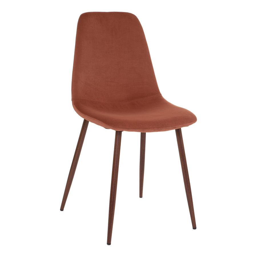 Atmosphera - Chaise - Pieds Imitation Noyer - Rose Terracotta Atmosphera - Chaise - Pieds Imitation Noyer - Rose Terracotta