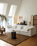 UNIQKA Cloud - Canapé 3 Places en Lin Blanc