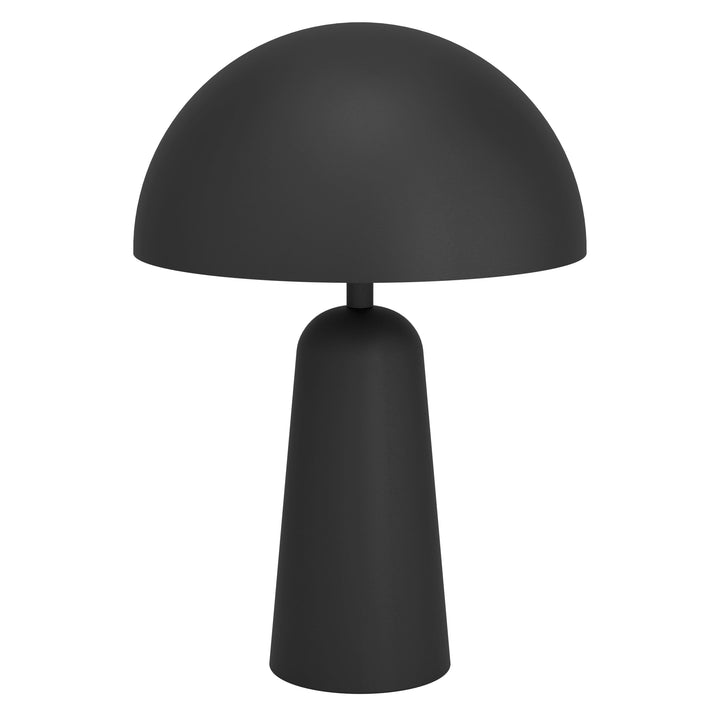 Eglo Lampe de chevet Aranzola, lampe à poser géométrique, lampe de table en métal noir et blanc, luminaire décoratif pour salon et chambre, douille E27