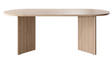 Selsey Table À Manger Ovale 90 x 204 cm 6-10 Personnes Table De Cuisine Bureau Chêne Lindberg Ovo