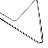 Beliani Table Basse Ronde avec Plateau en Verre Blanc et Structure en Métal Argenté pour Salon Moderne et Glamour