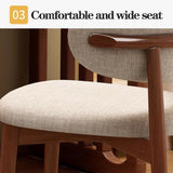 Chaises de Salle à Manger en Bois, Chaise d'appoint rembourrée, chaises de Cuisine de Ferme avec siège rembourré et Cadre en Bois, Chaise de Salle à Manger sans accoudoirs du Milieu du siècl