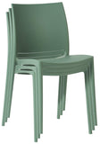 CLP Lot de 2 chaises de Jardin Meton, empilables en Plastique, faciles à Entretenir, résistantes UV, 150 kg Max, Couleur:Olive