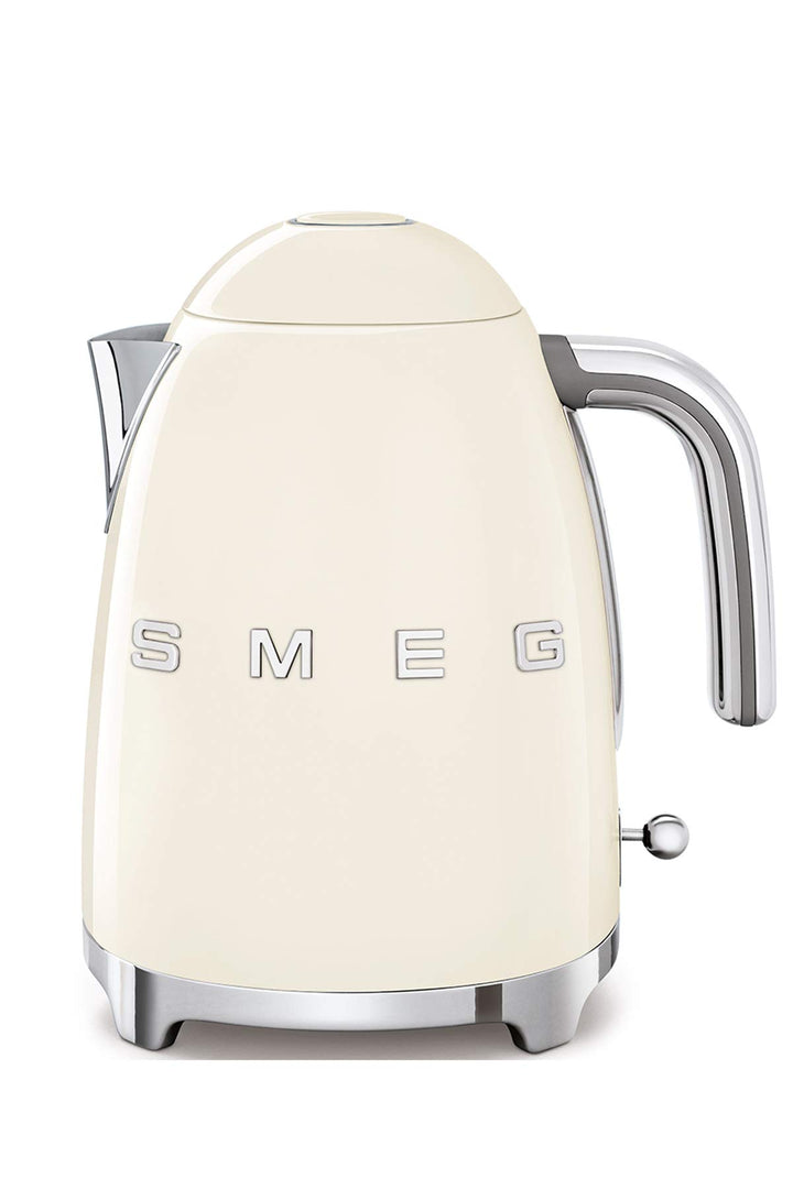 Smeg, Bouilloire Électrique KLF03CREU 1,7 L, Filtre Anticalcaire Lavable, Arrêt Automatique de Sécurité, Indicateur Niveau d Smeg, Bouilloire Électrique KLF03CREU 1,7 L, Filtre Anticalcaire Lavable, Arrêt Automatique de Sécurité, Indicateur Niveau d'Eau, Base Antidérapante,Range Cordon Intégré, Puissance 2400W, Crème