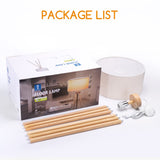 Aigostar Lampadaire Sur Pied Salon Vintange,Lampadaire Trépied en Bois,Ampoule Non Incluse,Compatible Ampoule LED E27,Avec Interrupteur à Pied et Abat-Jour en Lin,Idéal Salon,Chambre,Bureau