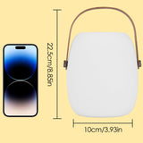 ZWOOS Lampe de Table Sans Fil Rechargeable, Portable LED RVB, pour Exterieur et Interieur avec Mode Scintillement de Bougie, Étanche IP54, avec Télécommande (Lampe musicale)