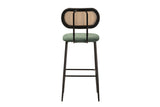 Adda Home Tabouret de Bar en Polyester Vert 45 x 56 x 109 cm