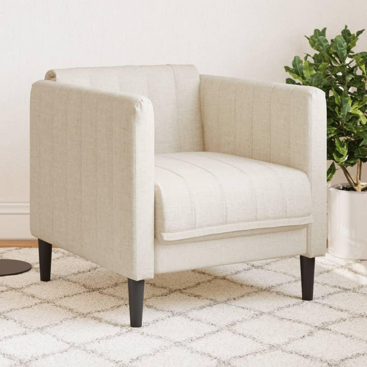 Générique Fauteuil Lin,Meubles,Canapés,Crème,15.9 KG,372602