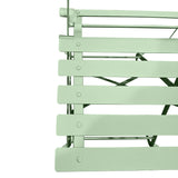 Avril Paris - Ensemble Table et Chaises Pliantes Bistrot Balcon Terrasse- 2 Places - Acier Vert - 2 Chaises et 1 Table Pliante - Flore