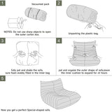 Mavdecll Chaise Longue Au Coin du Feu Togo, Fauteuils Poires Compressés, Canapé Vert Au Coin du Feu, Canapé De Sol Paresseux, Matériau en Daim Doux, pour Dortoir, Salon, Chambre À Coucher, Bureau