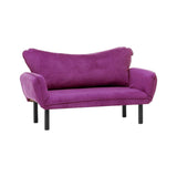 Dmora - Canapé lit 2 Places Asterope, Divan Transformable, Canapé pour invités, Fauteuil lit conteneur, 140x65 h70 cm, Violet