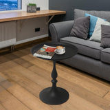 Cre Cra (Lot de 2 Table d'appoint Ronde en métal - Design élégant et Moderne, Tables dappoint pour Salon, Chambre ou Patio
